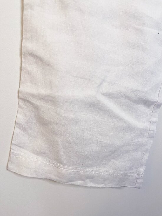 Michael Stars 100% Linen White Wide Leg Pants Women’s Drawstring Size Large NWT - Picture 7 of 9